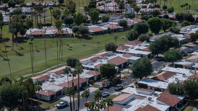 Attached homes and fairways at Rancho Las Palmas Country Club