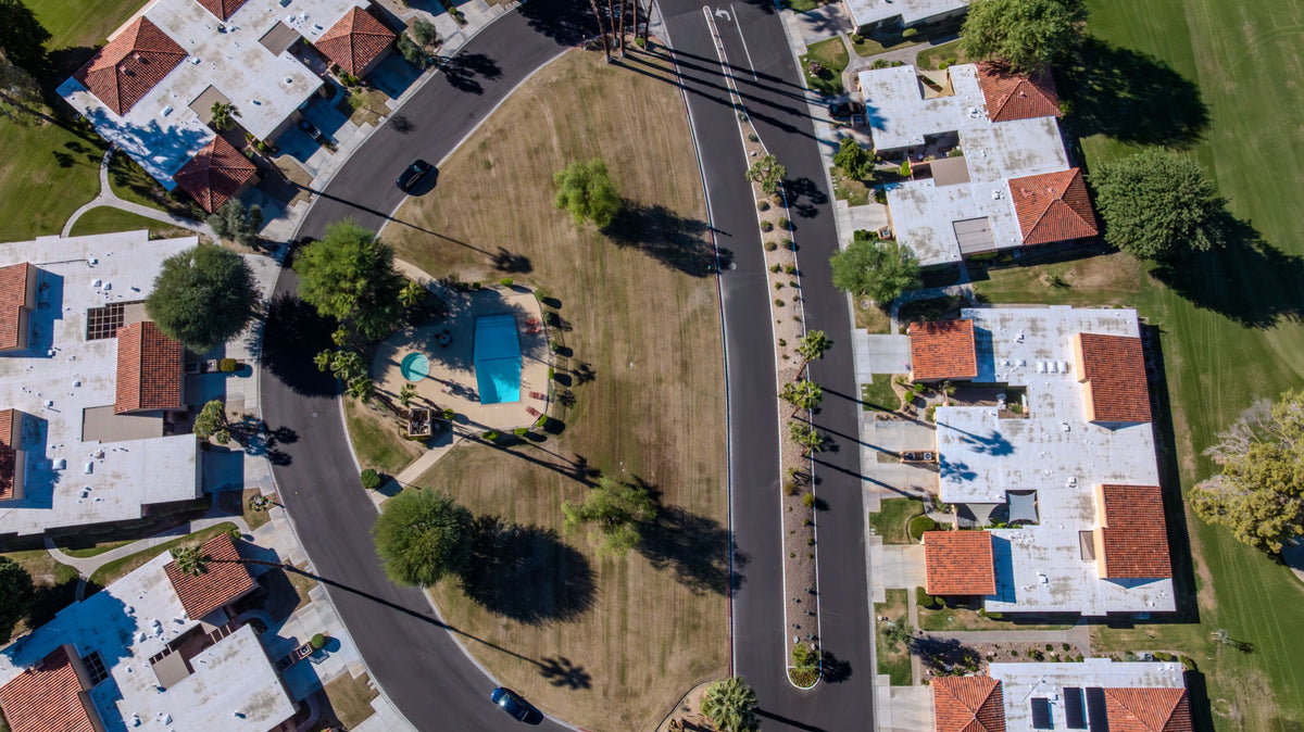Shared swimming pool among homes at Sunrise Country Club