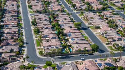 Whitehawk homes, private yards and palm-lined streets in Palm Desert
